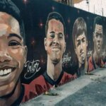 Memorial em homenagem aos adolescentes mortos na tragédia do Ninho do Urubu, em 2019