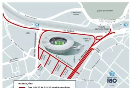 Trânsito no entorno do Maracanã passa por mudanças até a madrugada