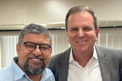 Os prefeitos Washington Quaquá, de Maricá, e Eduardo Paes, do Rio