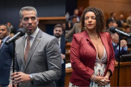 Rodrigo Amorim (PL) e Renata Souza (PSOL)