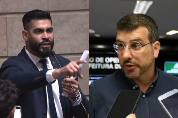 Marcelo Diniz, da base do governo, criticando Daniel Soranz