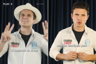 Trechos do vídeo de André Marinho (Novo), alvo de ação do PSD no TRE
