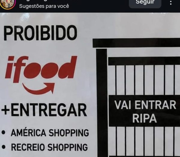 Ameaça nas redes sociais iFood