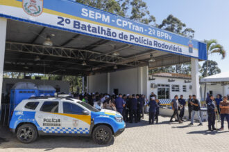 Autoridades estaduais e municipais participaram da inauguração da 2ª Companhia do BPRV, instalada em Cabiúnas