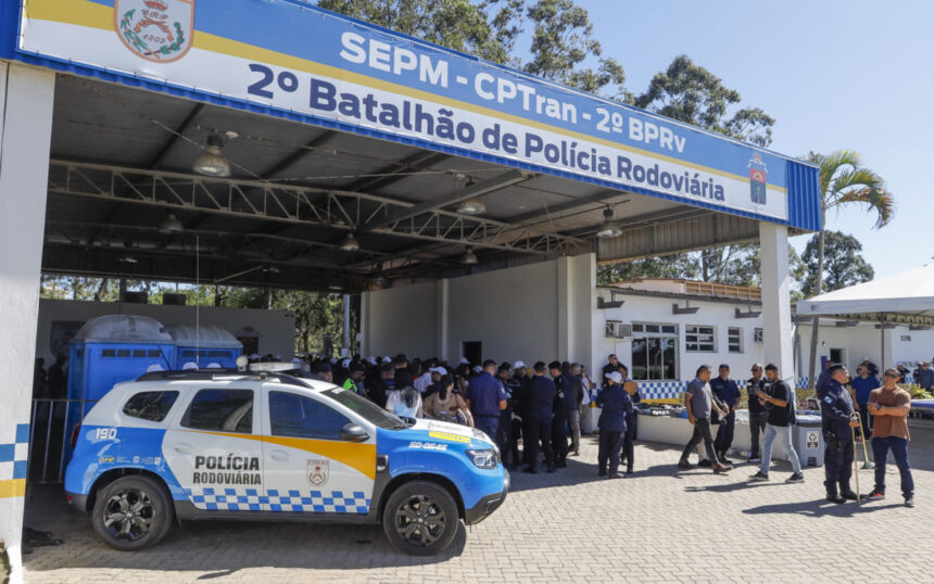 Autoridades estaduais e municipais participaram da inauguração da 2ª Companhia do BPRV, instalada em Cabiúnas