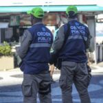 Agentes do Tolerância Zero na orla da praia