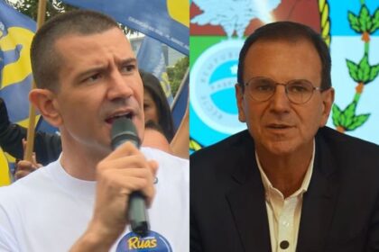 Douglas Ruas (PL) e Eduardo Paes (PSD), candidatos ao governo do eio nas eleições de 2026