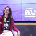 Juliete Pantoja (UP) participou de sabatina, nesta quinta-feira (10), no auditório da Fecomércio