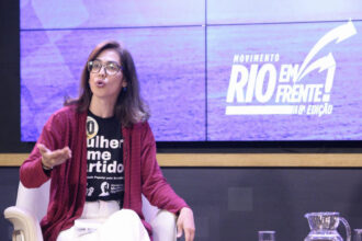 Juliete Pantoja (UP) participou de sabatina, nesta quinta-feira (10), no auditório da Fecomércio