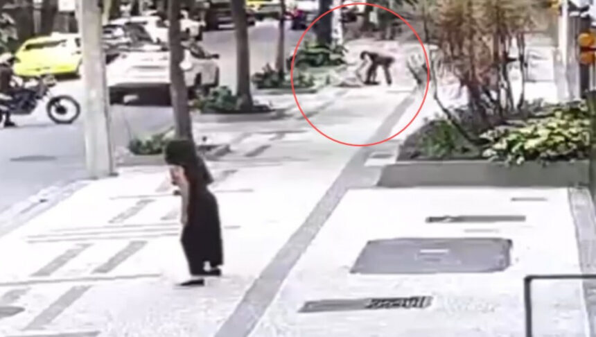 Idosa foi agredida durante um roubo na Rua Venâncio Flores, no Leblon - Arquivo pessoal